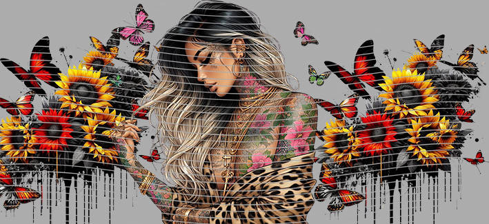 16oz Sunflower Girl-SU-245